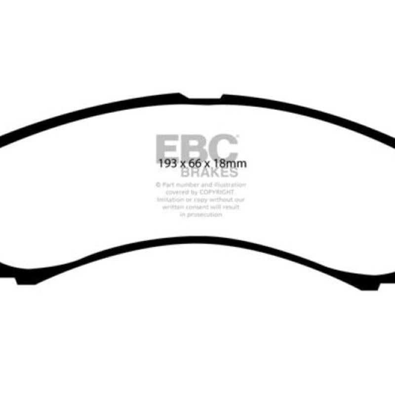 EBC 00-02 Ford Excursion 5.4 2WD Greenstuff Front Brake Pads