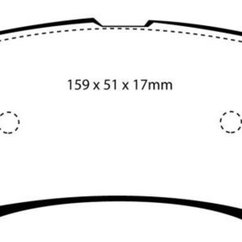 EBC 00-02 Ford Excursion 5.4 2WD Greenstuff Rear Brake Pads