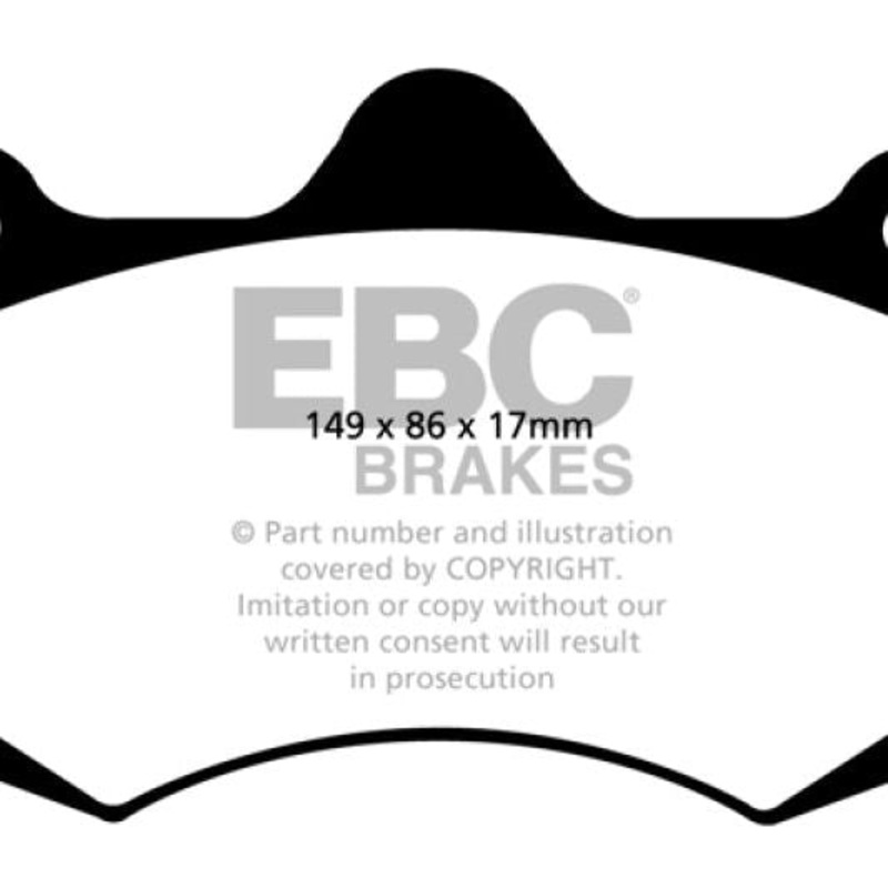 EBC 01-04 Aston Martin Vanquish 5.9 (AP Caliper) Bluestuff Front Brake Pads