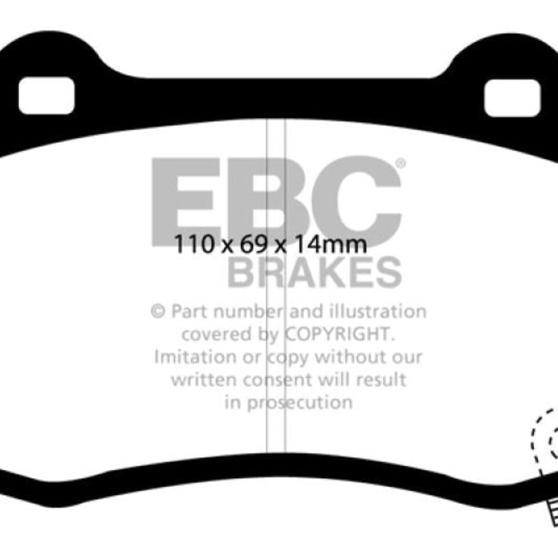 EBC 04-05 Cadillac CTS-V 5.7 Bluestuff Rear Brake Pads
