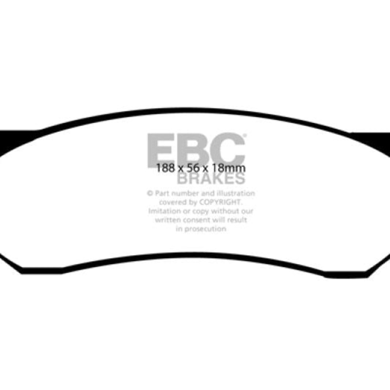 EBC 04-06 Dodge Durango 3.7 Greenstuff Front Brake Pads