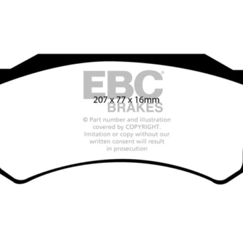 EBC 05-06 Dodge Ram SRT-10 8.3 Greenstuff Front Brake Pads