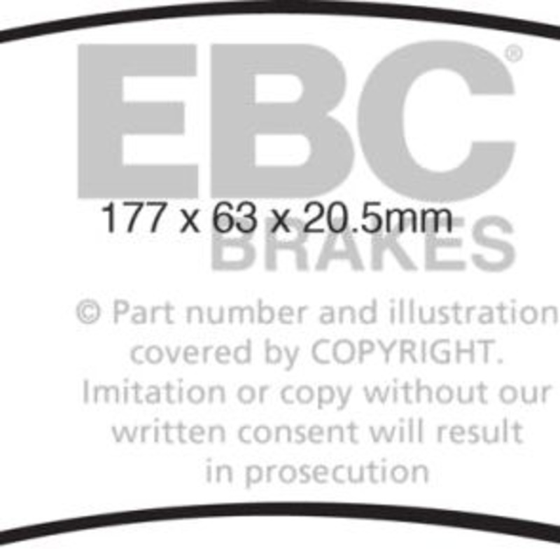 EBC 05-07 Ford F250 (inc Super Duty) 5.4 (2WD) Greenstuff Front Brake Pads
