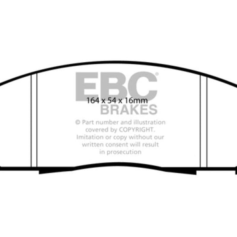 EBC 05+ Nissan Frontier 2.5 2WD Greenstuff Front Brake Pads