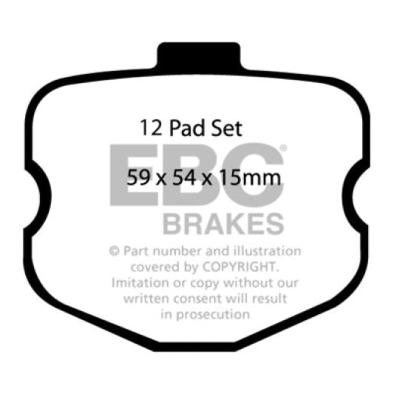 EBC 06-08 Chevrolet Corvette (C6) 7.0 (Z06) Bluestuff Front Brake Pads
