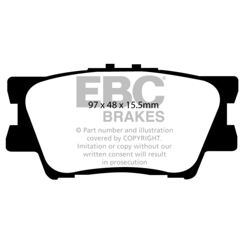EBC 06-08 Toyota RAV 4 2.4 Greenstuff Rear Brake Pads