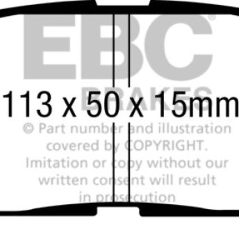 EBC 07-13 Acura MDX 3.7 Greenstuff Rear Brake Pads (For 12.6in. Rotors)