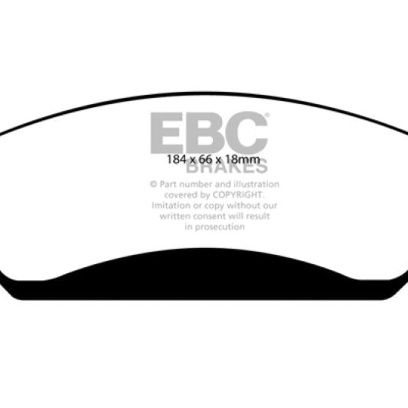 EBC 07 Cadillac Escalade 6.2 2WD Greenstuff Front Brake Pads
