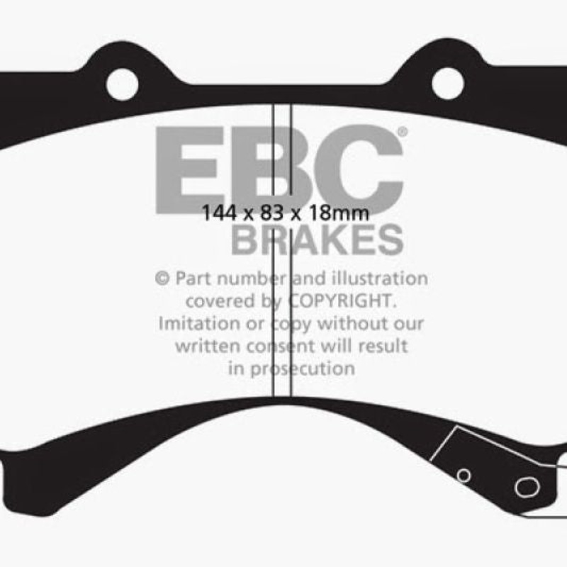 EBC 08+ Lexus LX570 5.7 Greenstuff Front Brake Pads