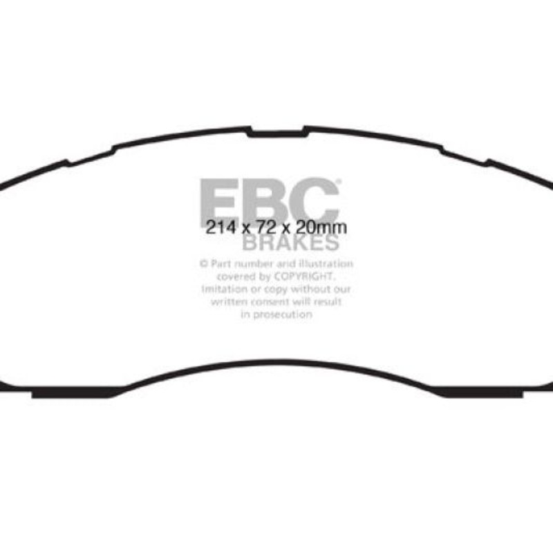 EBC 09-11 Dodge Ram 2500 Pick-up 5.7 2WD/4WD Extra Duty Front Brake Pads