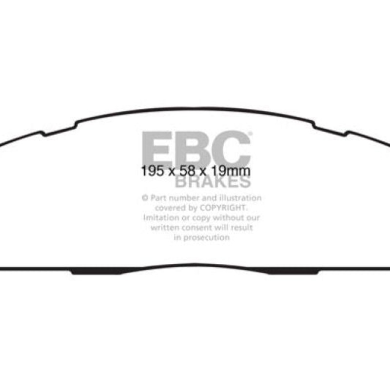 EBC 09-11 Dodge Ram 2500 Pick-up 5.7 2WD/4WD Greenstuff Rear Brake Pads