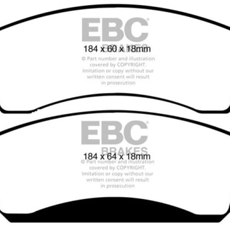 EBC 09-14 Cadillac Escalade 6.0 Hybrid Extra Duty Front Brake Pads