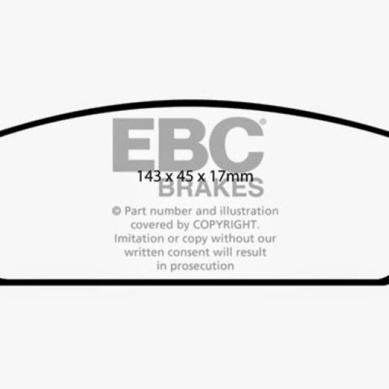 EBC 09-14 Cadillac Escalade 6.0 Hybrid Greenstuff Rear Brake Pads