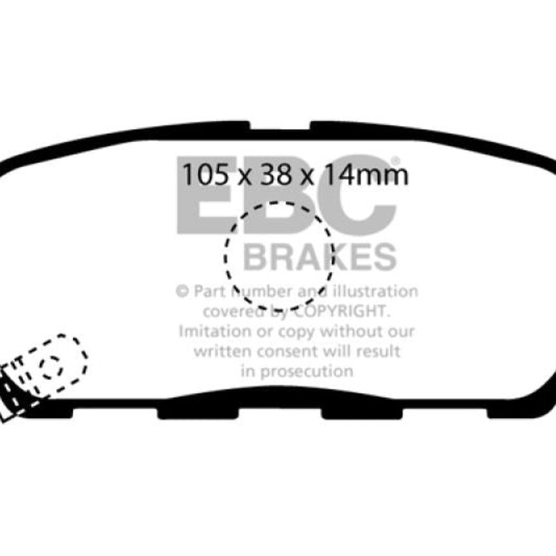 EBC 10-13 Infiniti FX35 3.5 Greenstuff Rear Brake Pads