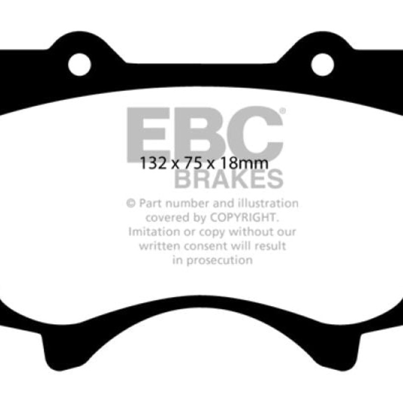 EBC 10+ Lexus GX460 4.6 Greenstuff Front Brake Pads