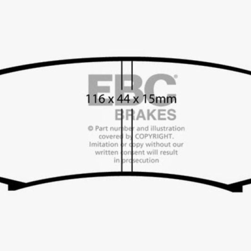 EBC 10+ Lexus GX460 4.6 Yellowstuff Rear Brake Pads