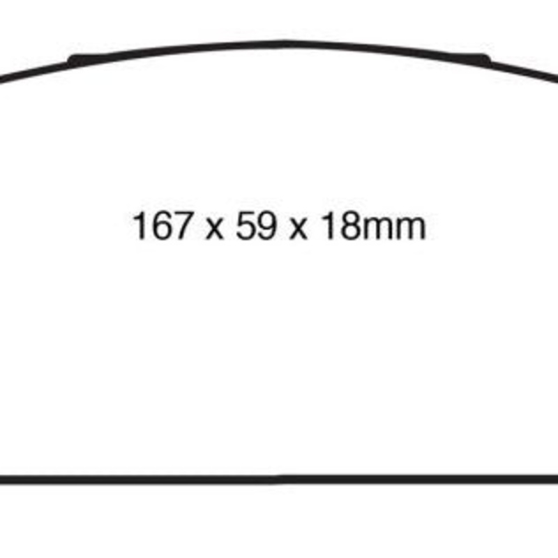 EBC 10+ Lexus RX350 3.5 (Japan) Greenstuff Front Brake Pads