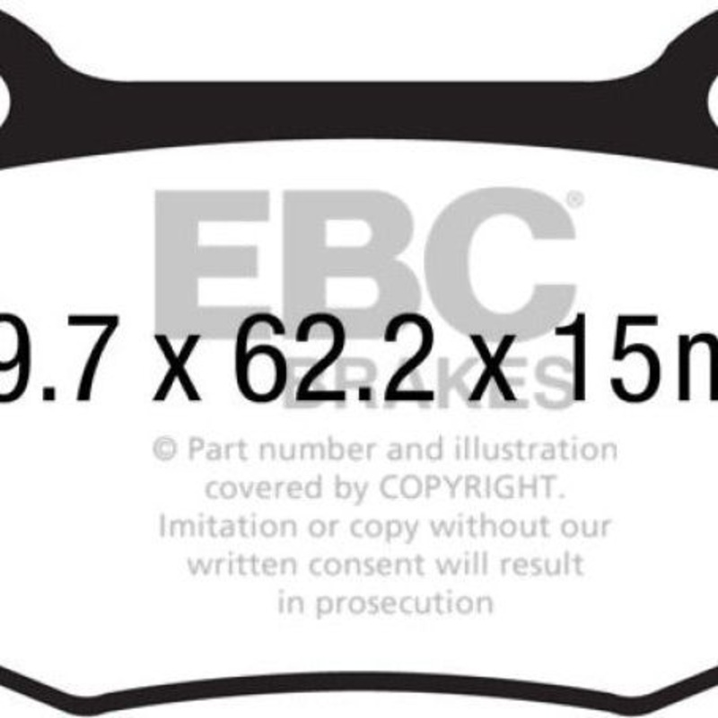 EBC 14+ Chevrolet Corvette Stingray (C7) 6.2 Bluestuff Rear Brake Pads