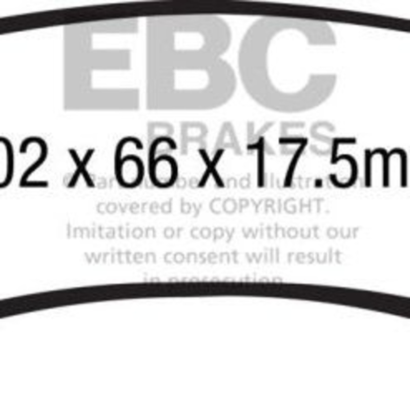 EBC 15+ Cadillac Escalade Ext/Esv 6.2 2WD Extra Duty Front Brake Pads