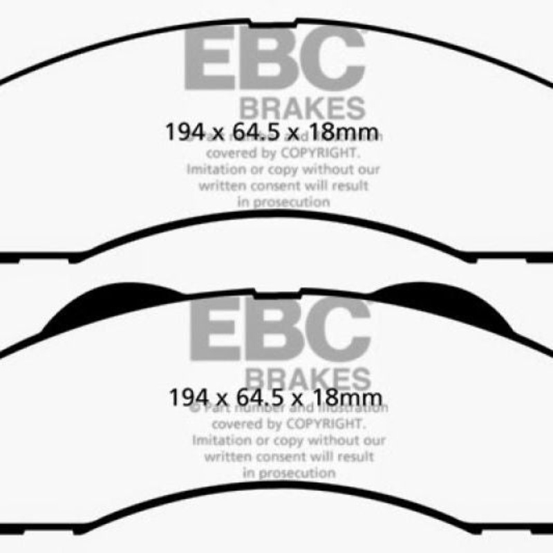 EBC 15+ Ford Expedition 3.5 Twin Turbo 2WD Greenstuff Front Brake Pads