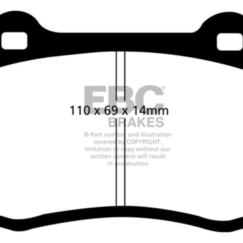 EBC 96-00 Lotus Esprit Turbo 2.0 Turbo GT3 Bluestuff Front Brake Pads