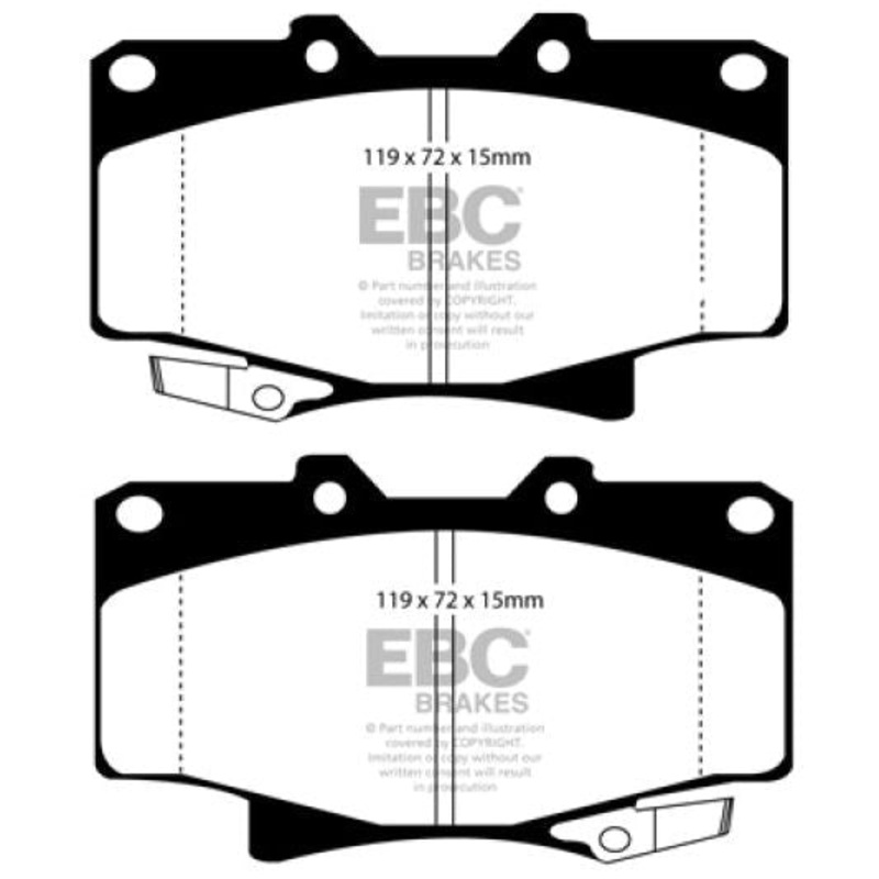 EBC 96-97 Lexus LX450 4.5 Greenstuff Front Brake Pads