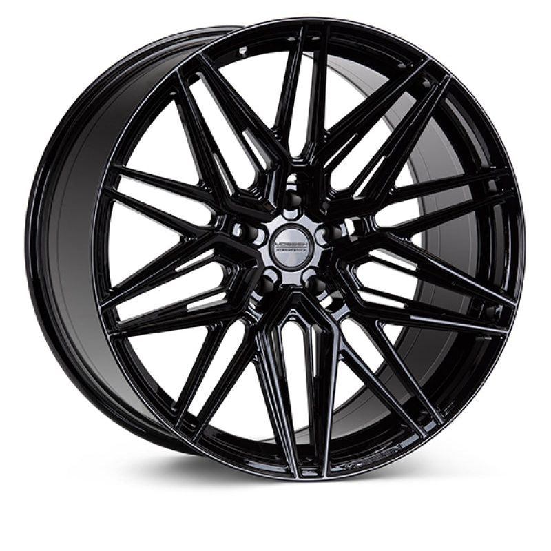 Vossen HF-7 22x9 / 5x112 / ET32 / Flat Face / 66.5 - Gloss Black Wheel