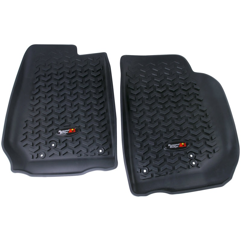 Rugged Ridge Floor Liner Front Black 2007-2018 Jeep Wrangler Unlimited JK 4 Dr