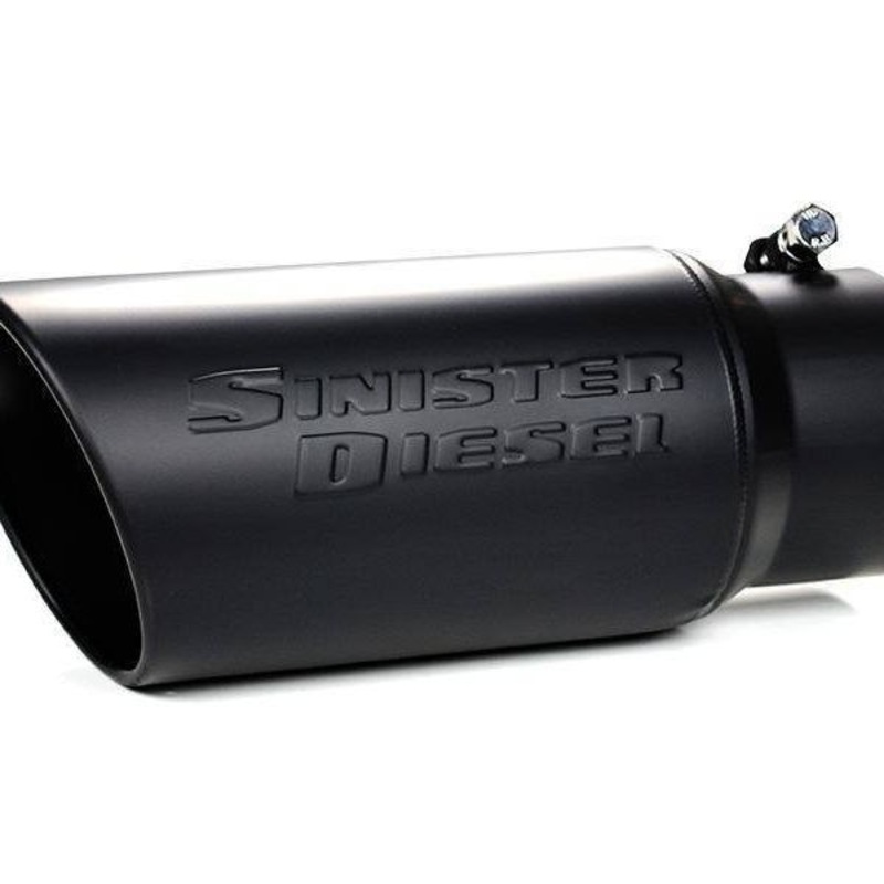 Sinister Diesel Universal Black Ceramic Coated Stainless Steel Exhaust Tip (4in to 5in)