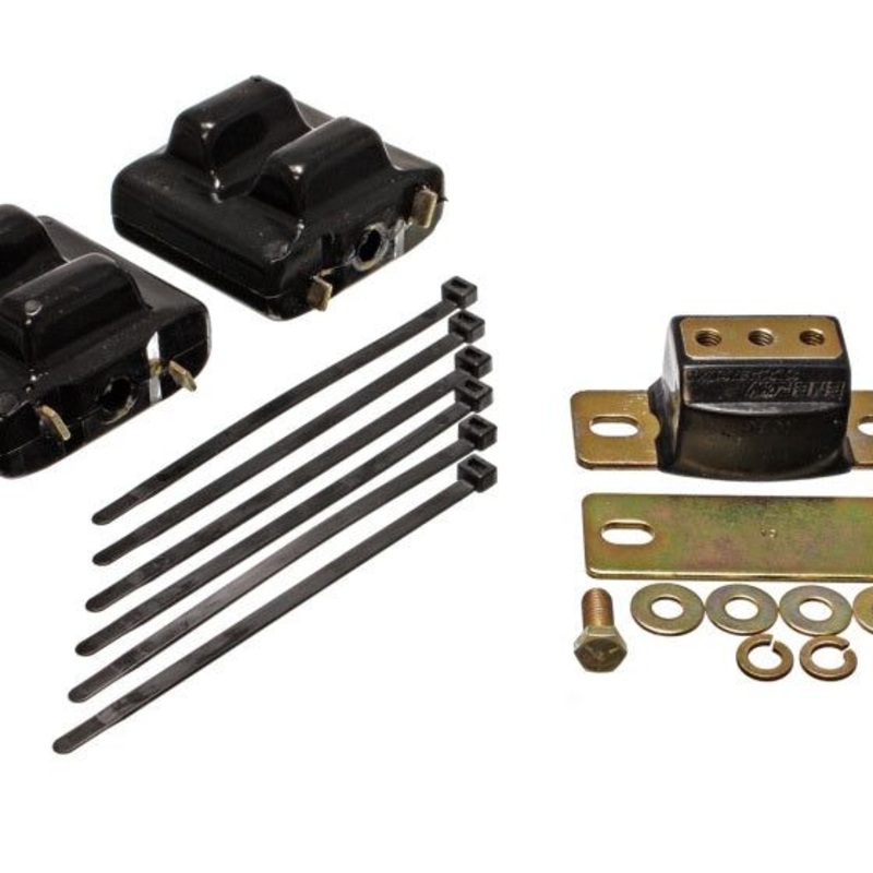 Energy Suspension 87-91 Suburban C10-C30 2WD Black Motor & Transmission Mounts-Zinc Finish