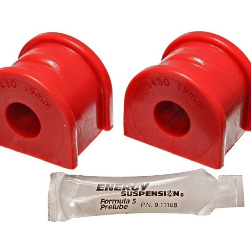 Energy Suspension 97-04 Chevy Corvette Red 19mm Rear Sway Bar Bushing Set - Reuse OE Brackets