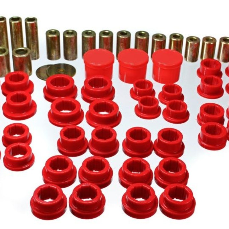 Energy Suspension 02-09 350Z / 03-07 Infiniti G35 Coupe Red Rear Control Arm Bushing Set