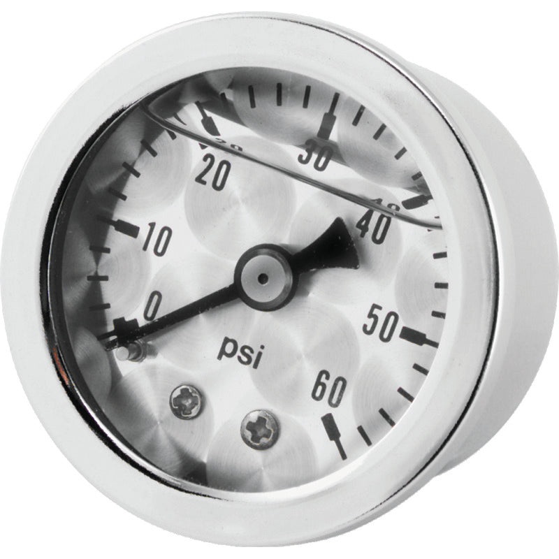 Bikers Choice Metallic Face Oil Pressure Gauge 0-60 Psi 1/8 NPT