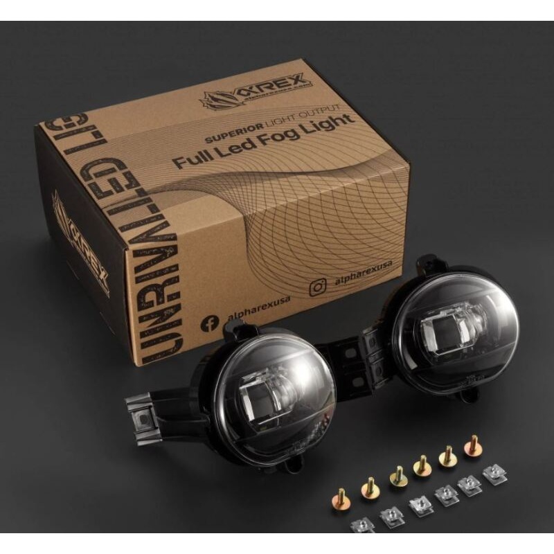 Alpharex 02-08 Dodge Ram 1500/03-09 Ram 2500/3500 DoubleTap Dual Color LED Proj Fog Lights - Wt/Ambr