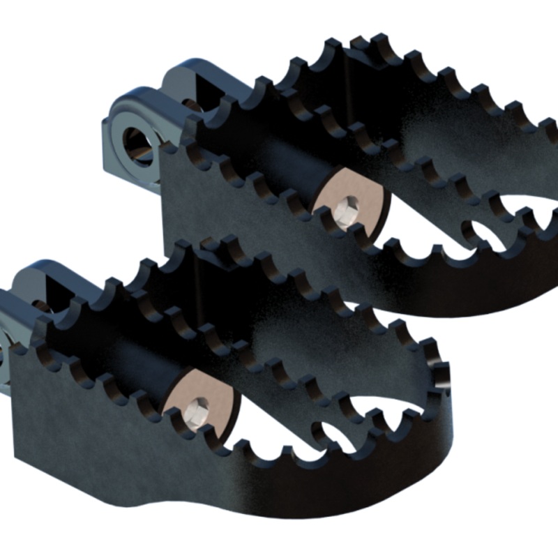 Burly Brand MX Pegs Rider - Black