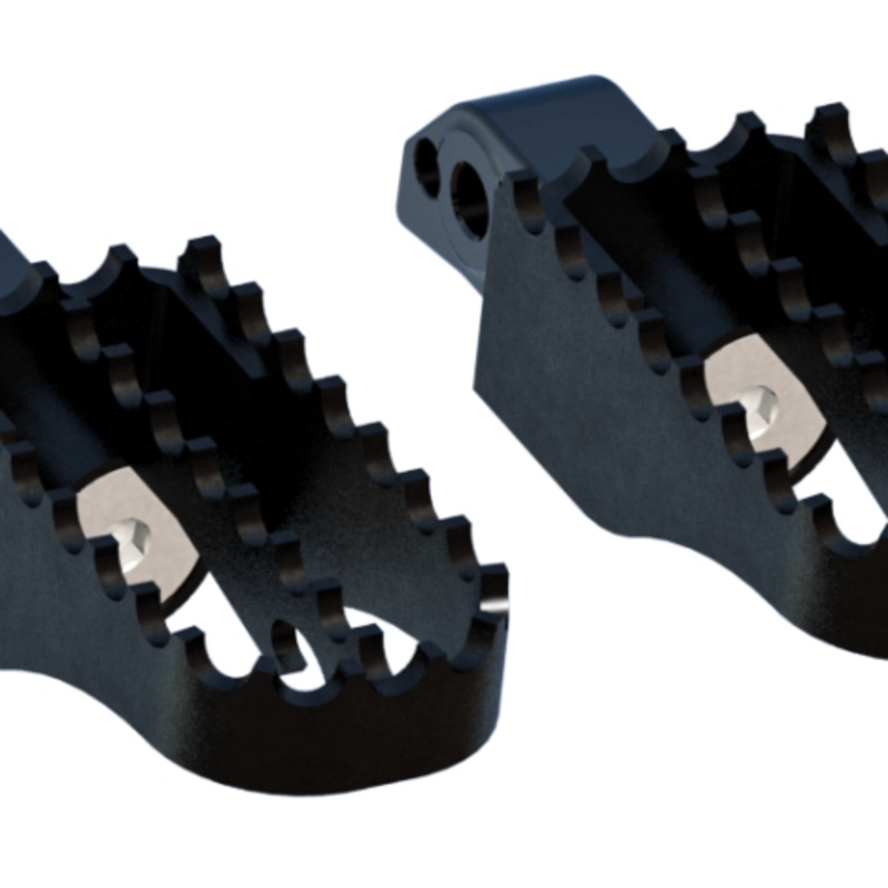 Burly Brand Pegs Passenger MX Black