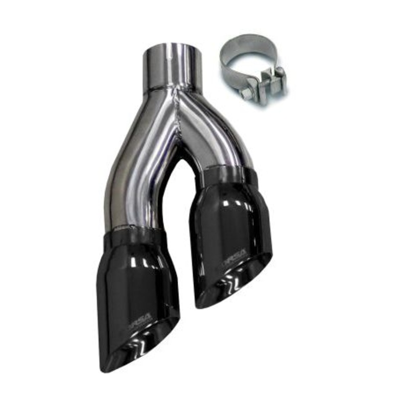 Corsa 1999-2006 Universal Stainless Steel Twin 4.0in Black PVD Pro-Series Tip
