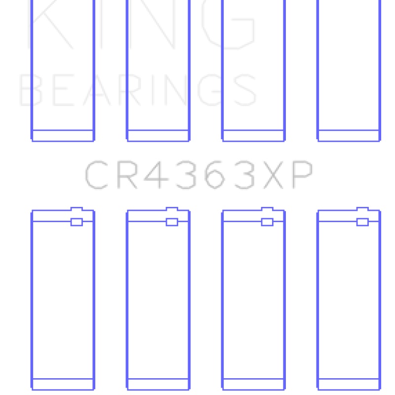 King 00-06 Chevrolet 2.2L DOHC Ecotec Connecting Rod Bearings (Set of 4)
