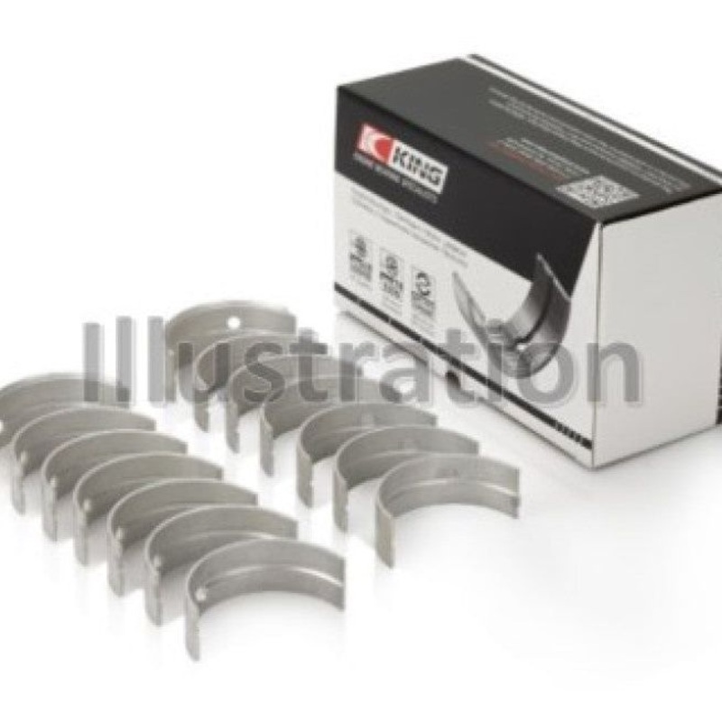 King Audi/Volkswagen ABV/AES/AUE Crankshaft Main Bearing Set (Set of 7) - Size STD