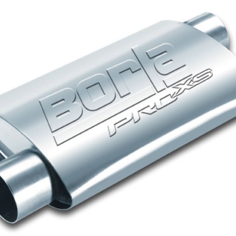 Borla Universal Pro-XS 3in Inlet//Outlet Offset/Offset 14x9 1/2 x 4 Muffler