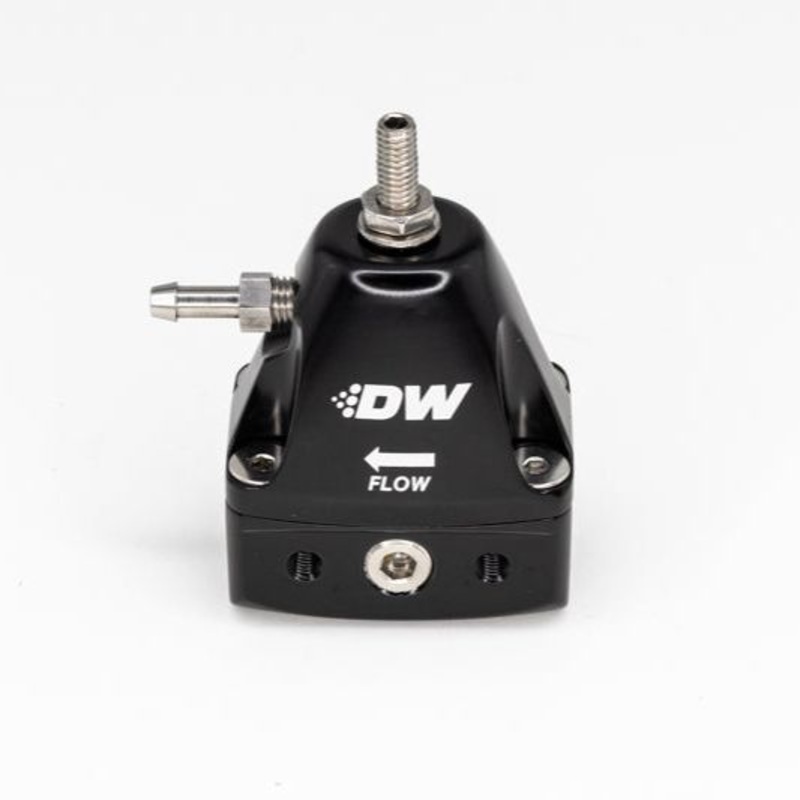 DeatschWerks DWR1000iL In-Line Adjustable Fuel Pressure Regulator - Black