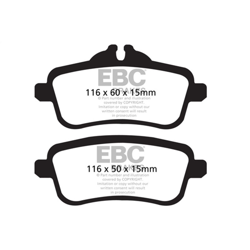 EBC 13-16 Mercedes-Benz GL63 AMG 5.5 Twin Turbo Bluestuff Rear Brake Pads