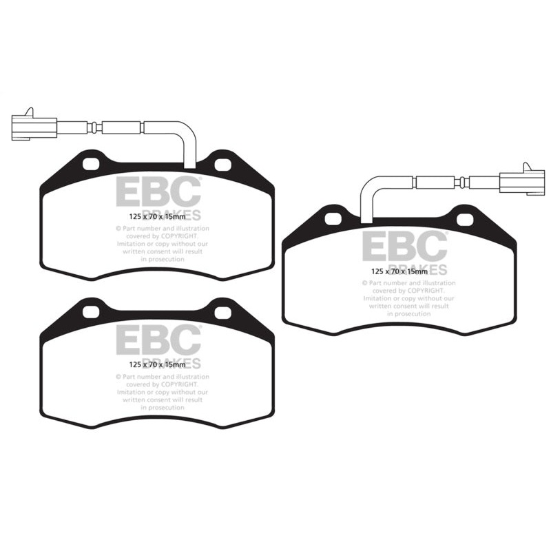 EBC 14+ Alfa Romeo 4C 1.75 Turbo Yellowstuff Front Brake Pads