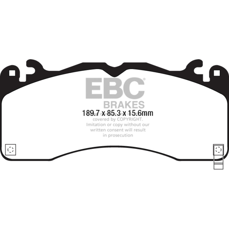 EBC 15-23 Ford Mustang 5.0L (Gen 6) Redstuff Front Brake Pads