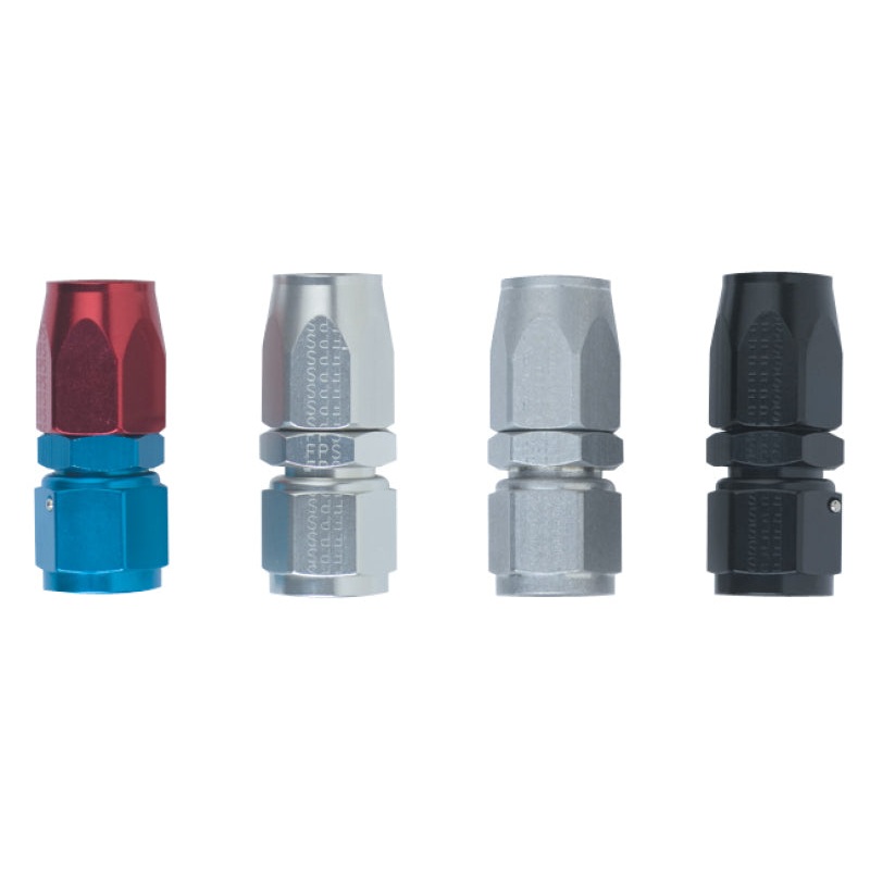 Fragola -10AN Straight Power Flow Hose End - Black