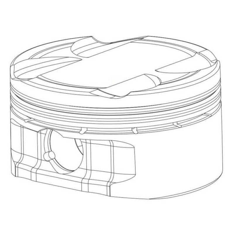 CP Piston & Ring Set for Nissan VR38DETT - Bore (95.5mm) - Size (STD) - CR (9.0)