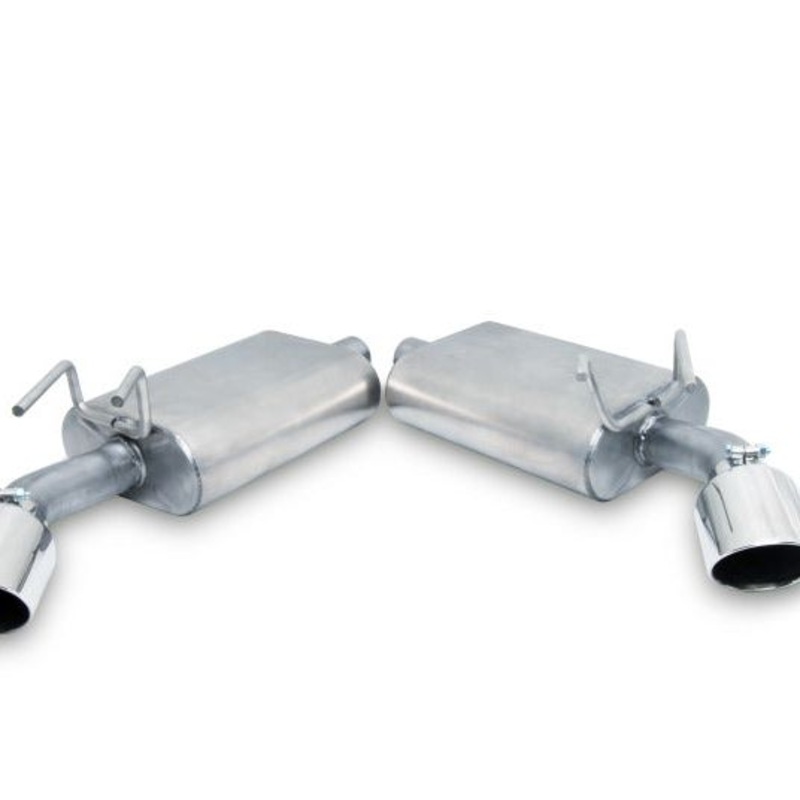 Gibson 10-15 Chevrolet Camaro LS 3.6L 2.25in Axle-Back Dual Exhaust - Aluminized