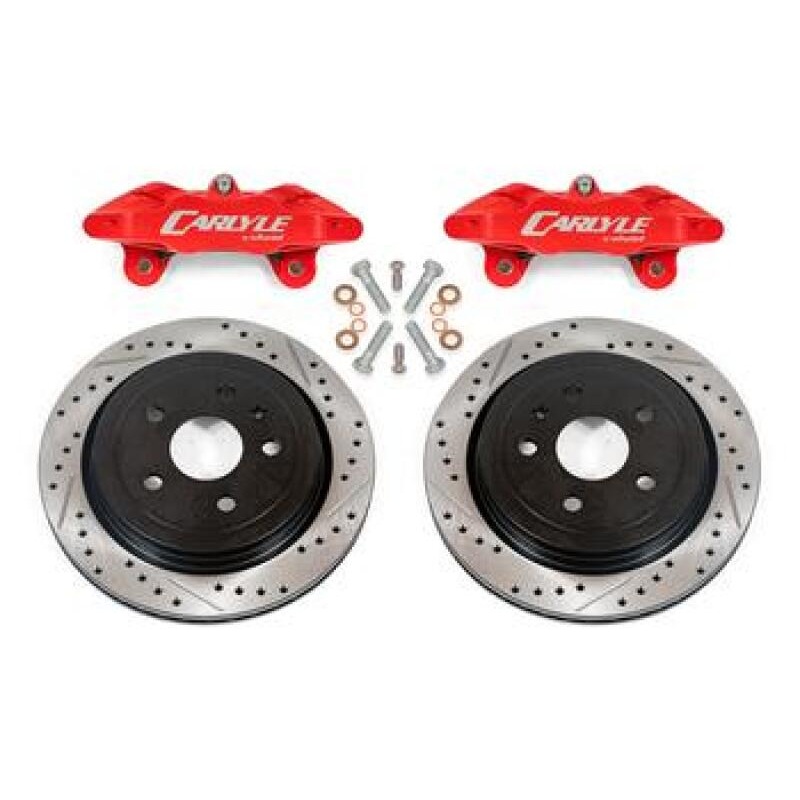 BMR 14-19 Chevrolet Corvette Brake Kit For 15in Conversion Drilled And Slotted Rotors/Red Calipers