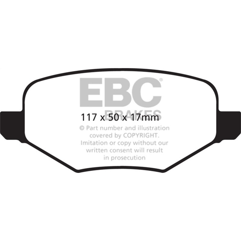 EBC 11+ Ford Explorer 2.0 Turbo 2WD Greenstuff Rear Brake Pads