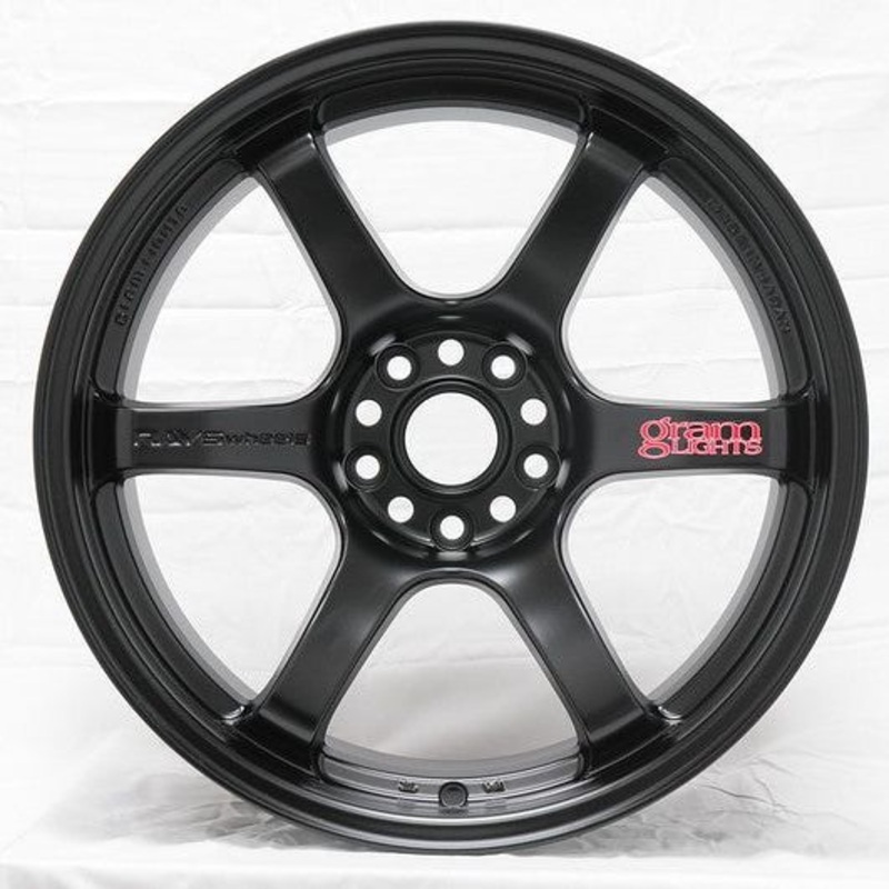 Gram Lights 57DR 18x8.5 +37 5-114.3 Semi Gloss Black Wheel